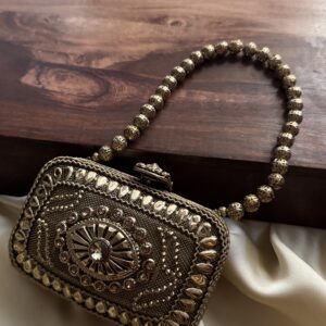 Golden Clutch by Tuba Jewels